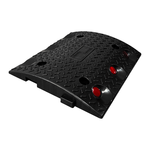 Oval Plastik Hız Kesici 30 x 33 x 4 cm Siyah