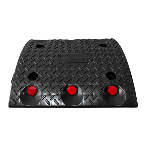 Oval Plastik Hız Kesici 30 x 33 x 4 cm Siyah