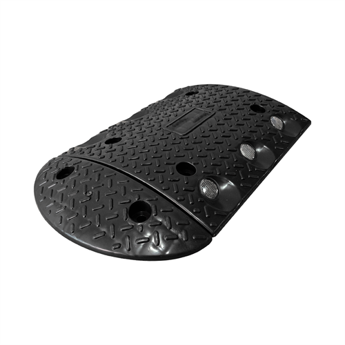 Oval Plastik Hız Kesici Kapağı 30 x 10 x 4 cm - Siyah