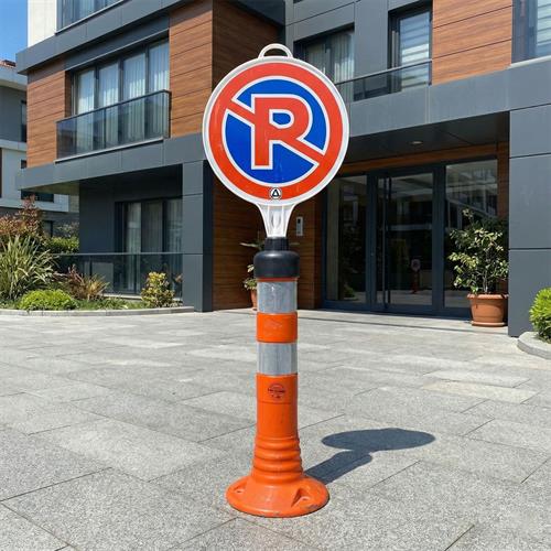 Park Yapılmaz Uyarı Levhalı Delinatör Seti Turuncu