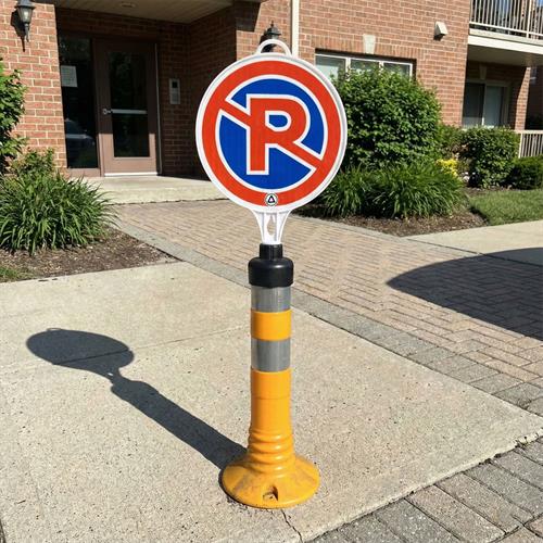 Park Yapılmaz Uyarı Levhalı Delinatör Seti Sarı