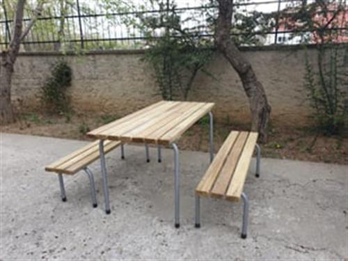 Piknik Masası 145 cm, Bağımsız Oturma Bankları