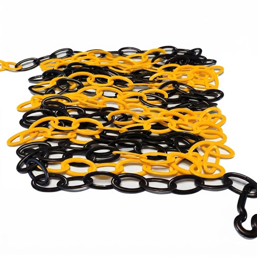 Plastik Zincir 6mm Sarı-Siyah 25 m