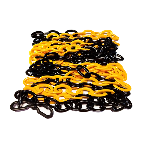 Plastik Zincir 8mm Sarı-Siyah 25 m