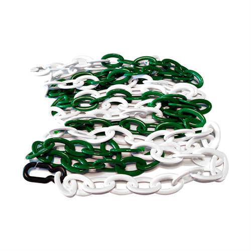 Plastik Zincir 8mm Yeşil-Beyaz 25 m