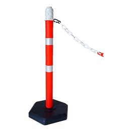 Plastik Zincir Kırmızı-Beyaz 25 m