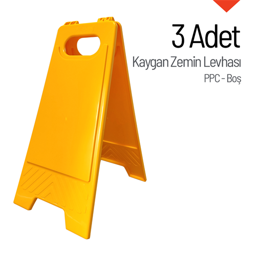 PPC Kaygan Zemin Levhası Boş 3lü Set
