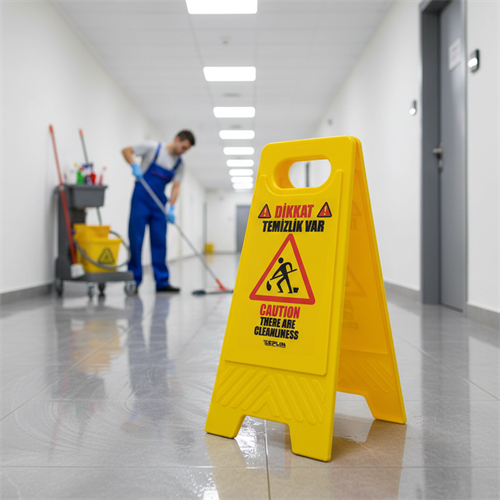 PPC Temizlik Var Levhası 3lü Set