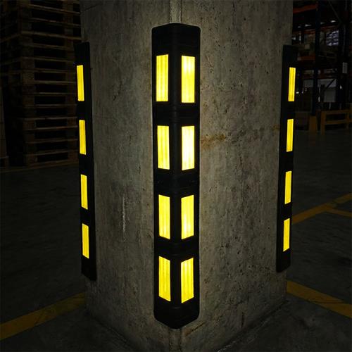 10-Pack Eco Rubber Corner Guard with Honeycomb Reflective