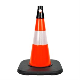 PVC Trafik Konisi 50 cm Reflektifli Ağırlıklı Trafik Dubası