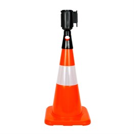 PVC Trafik Konisi 50 cm Reflektifli - Ağırlıksız Trafik Dubası