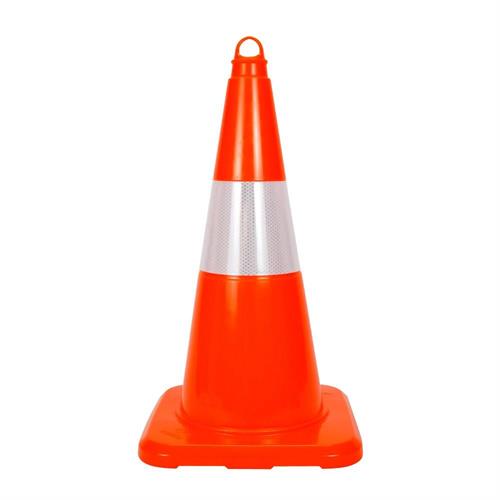 10 Adet PVC Trafik Konisi 50 cm Reflektifli Trafik Dubası Seti