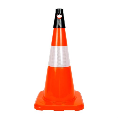 PVC 50 cm Koni - Ağırlıksız Trafik Dubası (Tek Reflektifli)