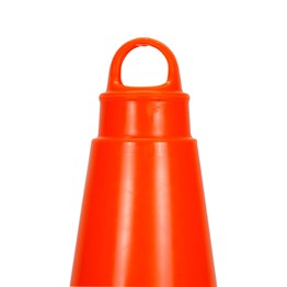 PVC Trafik Konisi 52 cm Tek Reflektifli - Ağırlıksız Trafik Dubası