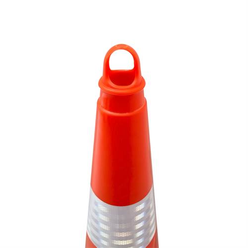 PVC Trafik Konisi 90 cm Çift Reflektifli - Ağırlıksız Trafik Dubası