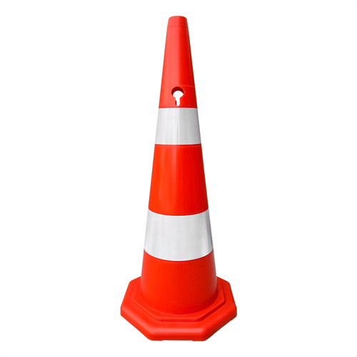 PVC Trafik Konisi 90 cm (Çift Reflektifli)