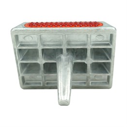 Aluminium Road Stud with Shank 10 x 10 x 2 cm