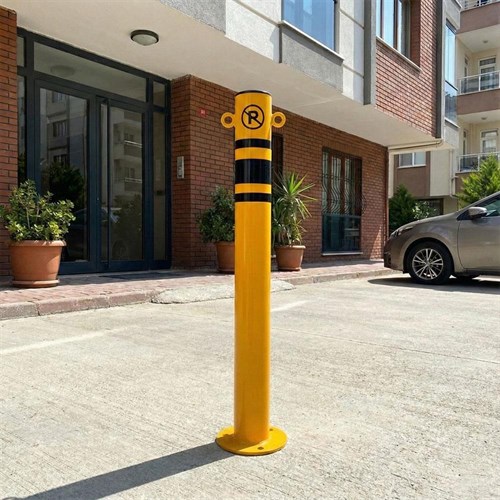 Ø76 mm Boru Sabit Direk, Kulaklı Metal Duba 75 cm
