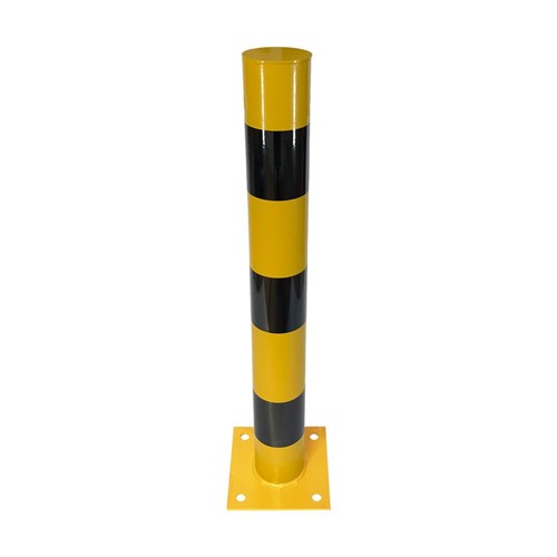 Ø60 mm Boru Sabit Direk, Sarı Siyah Metal Duba 75 cm