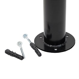 Sabit Metal Direk Siyah, Metal Duba 50 cm