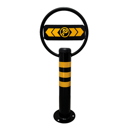 Sabit Metal Direk, Park Yapılmaz Logolu Metal Duba 80 x 32,5 cm