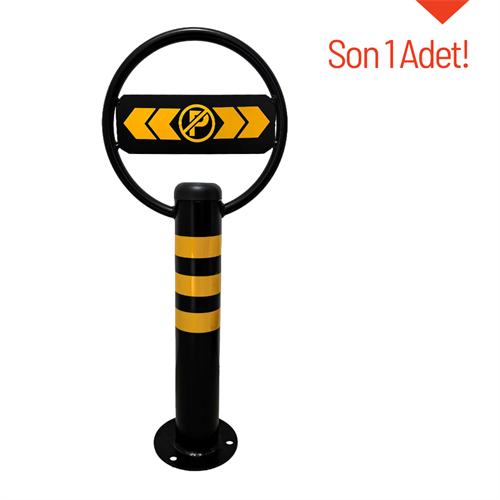 Sabit Metal Direk, Park Yapılmaz Logolu Metal Duba 80 x 32,5 cm