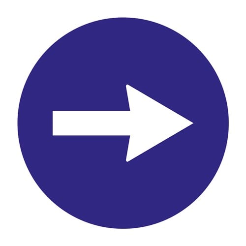 Sağa Mecburi Yön Levhası TT-35a