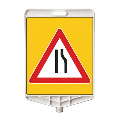 Sağdan Daralan Yol Dikdörtgen Levha Çift Taraf Baskı