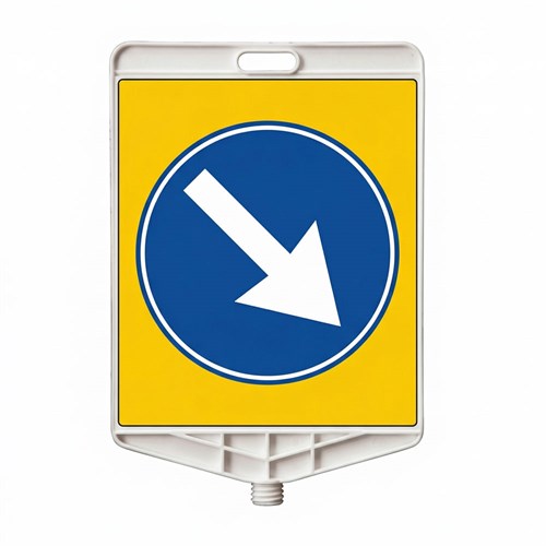Sağdan Gidiniz Dikdörtgen Levha Çift Taraf Baskı