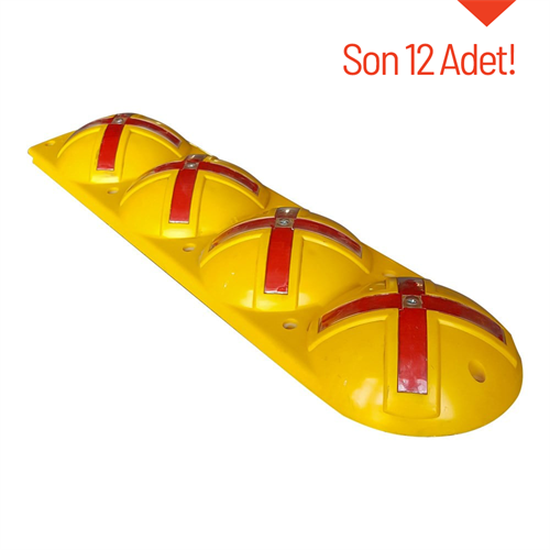 Lane Dividing Stud X Yellow