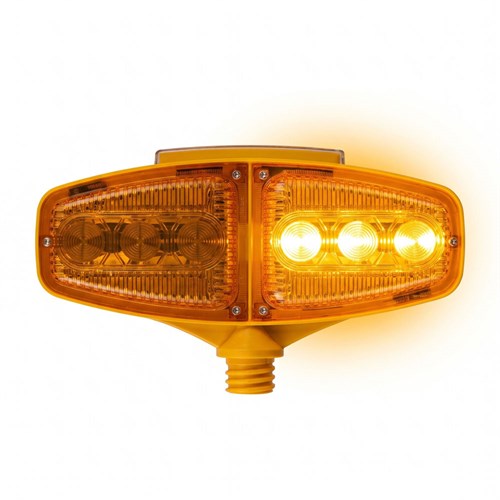 Solar Flaşörlü Ledli Çakar Lamba Sarı