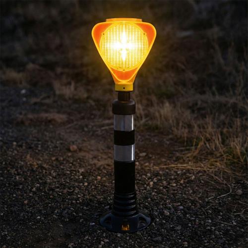 Solar Flaşörlü Ledli Lamba Sarı