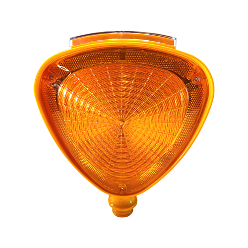 Solar Flaşörlü Üçgen Ledli Lamba Sarı