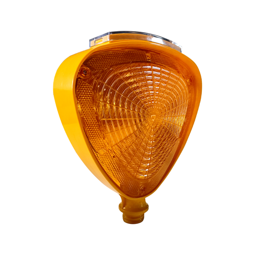 Solar Flaşörlü Üçgen Ledli Lamba Sarı