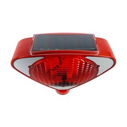 Solar Kırmızı Üçgen Flaşörlü Ultra Kedi Gözlü Ağırlıklı Trafik Koni Seti Trafik Dubası