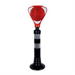 Solar Üçgen Flaşörlü Delinatör Seti Kırmızı