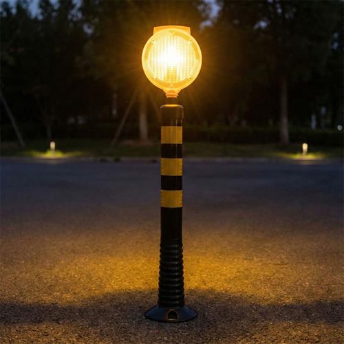 Solar Yuvarlak Çift Taraflı Flaşör (Sarı)