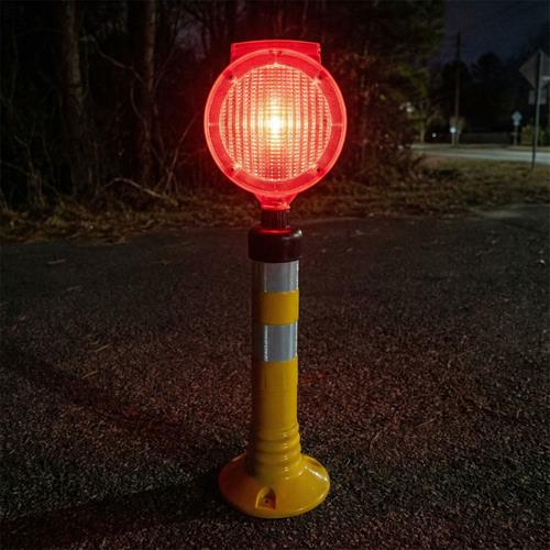 Solar Yuvarlak Flaşörlü Delinatör Seti Kırmızı