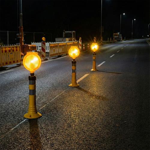 Solar Yuvarlak Flaşörlü Delinatör Seti Sarı