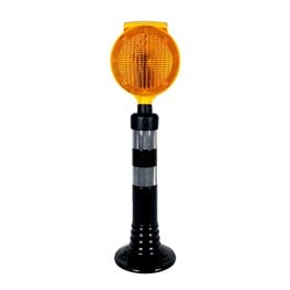 Solar Yuvarlak Flaşörlü Delinatör Seti Siyah