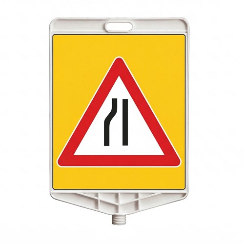 Soldan Daralan Yol Dikdörtgen Levha Çift Taraf Baskı