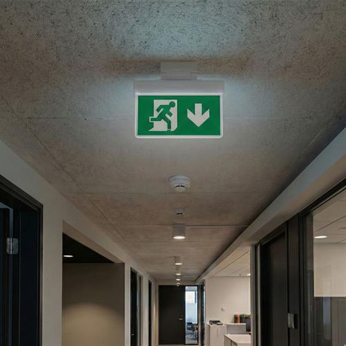 Çiftyüz Acil Çıkış Yönlendirme Armatürü SF Seri 40 x 200 x 150 mm