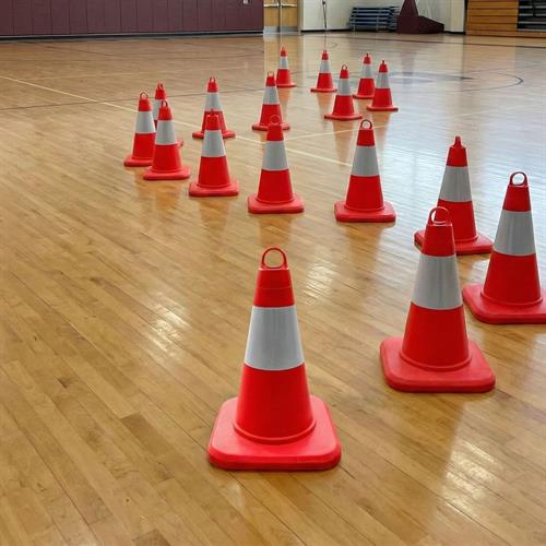 TPE Trafik Konisi 32 cm Tek Reflektifli - Ağırlıksız Trafik Dubası