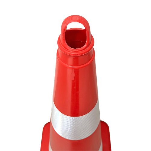 TPE Trafik Konisi 90 cm Çift Reflektifli - Ağırlıksız Trafik Dubası