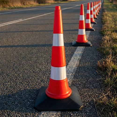 Trafik Konisi 75 cm, Ağırlıklı Trafik Dubası