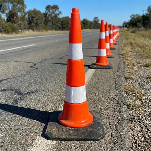 Trafik Konisi 75 cm, Ağırlıklı Trafik Dubası