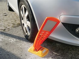 Road Stud with Reflective Signboard 26x16x60 cm