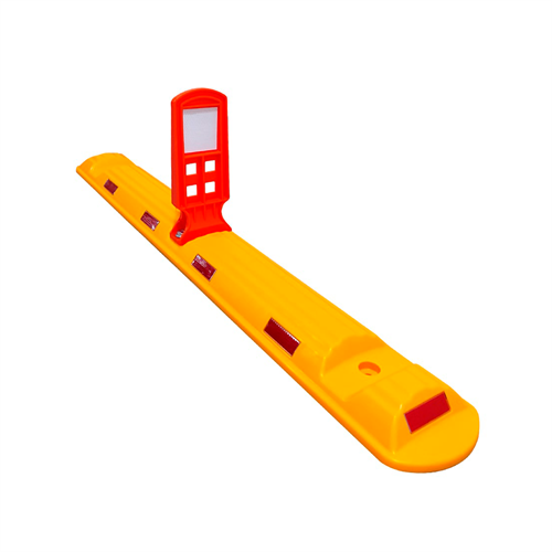 Road Channelizer with Warning Signboard 120x15x28 cm