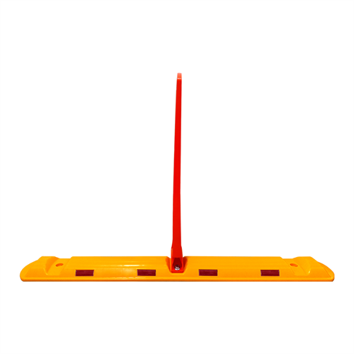 Road Channelizer with Reflective Signboard 120x15x60 cm