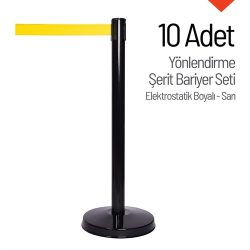 Yönlendirme Şerit Bariyer 10 Adet İndirimli Set